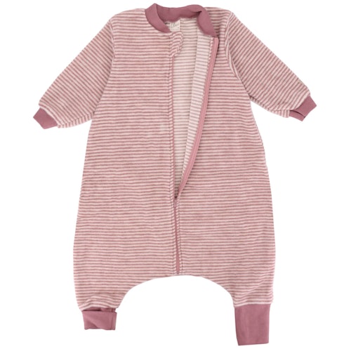 Babyschlafsack Wollplüsch mit Füßen und Ärmeln
