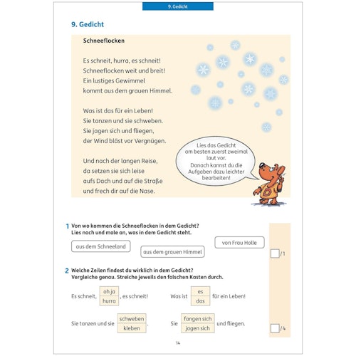 Lesetests in Deutsch – Lernzielkontrollen 2. Klasse
