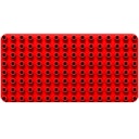 Vorschaubild Bauplatte für Stecksteine – Basisplatte rot 12,5x25 cm