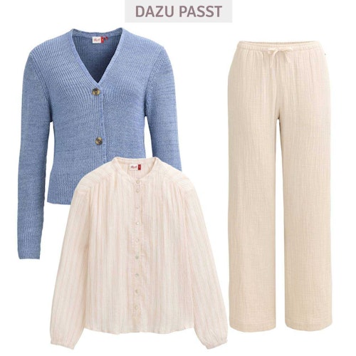 Luftige Damen Musselin Hose
