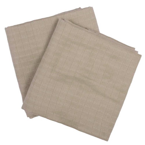 Stoffwindel 2er-Pack hellbraun 75 x 75 cm