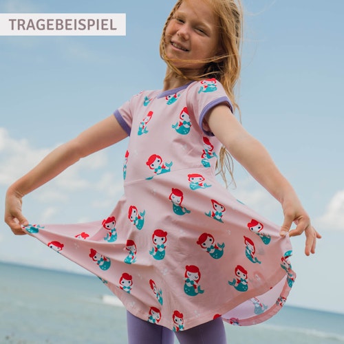 Flatterkleid kurzarm Fee