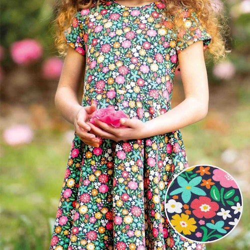 Flatter Sommerkleid Regenbogen