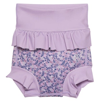 Bündchen Lavendel Badehose Baby Blumen