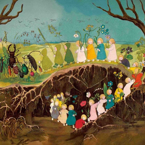 Toverlux Silhouette Sibylle von Olfers Wurzelkinder im Frühling