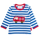 Vorschaubild Gestreiftes Langarmshirt Traktor-Applikation