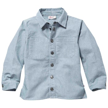 Helles Webhemd jeansblau gestreift