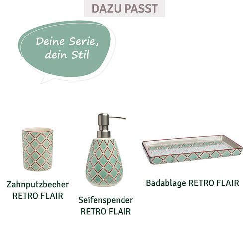 Zahnbürstenhalter RETRO FLAIR aus Keramik