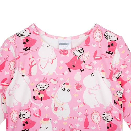 Langarm Tüllkleid Mumin-Motive