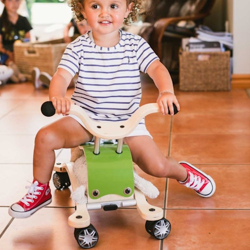2in1 Schaukel und Rutschfahrzeug Mini-Flip Racer grün