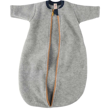 Engel Baby Schlafsack Wollfleece langarm grau