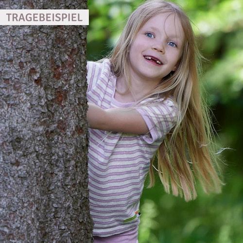 Leichtes Leinen Shirt kurzarm Streifen