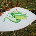 Vorschaubild Ritterschild aus Holz mit Drachen-Motiv
