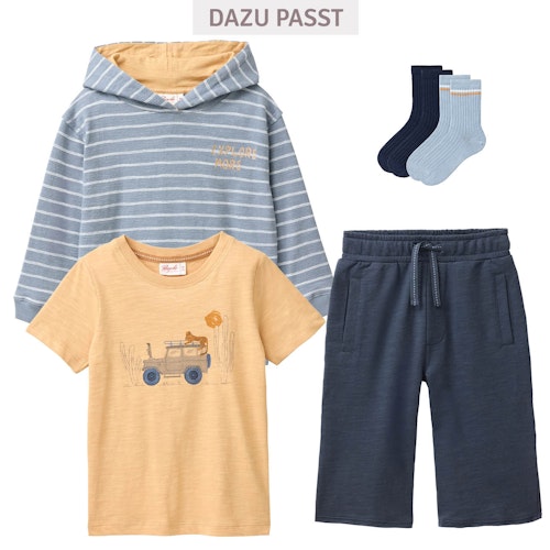 Weiche Sweat Boardshorts dunkelblau