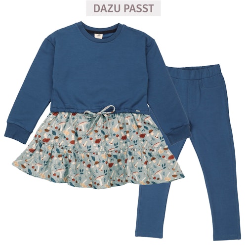 Sweatkleid mit Musselin