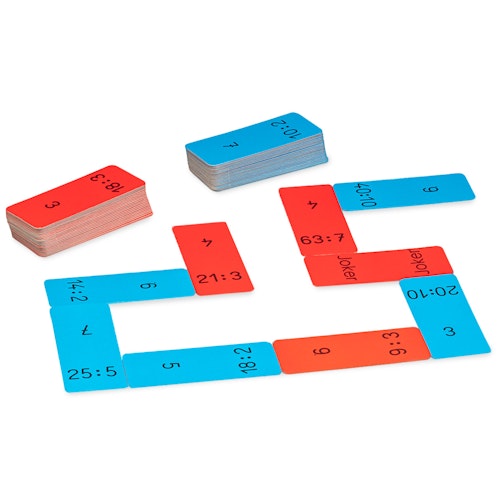 Domino Lernspiel Dividieren, Grundschule