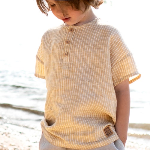 Musselin Shirt kurzarm