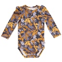 Vorschaubild Edler Langarmbody Puffärmel floral