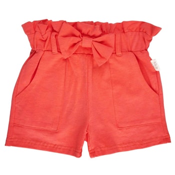 Bequeme Rüschen Shorts korallenrot