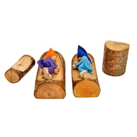 Schlafzimmer Puppenhaus 4tlg. Bett 10 cm lang Schlafzimmer Puppenhaus 4tlg. Bett 10 cm lang