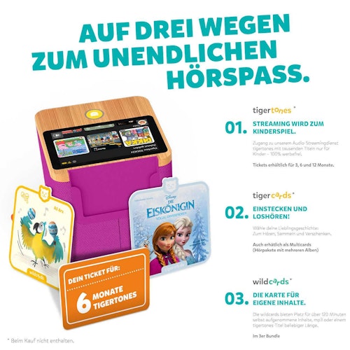 Tigerbox – lila Hörbox für Kinder