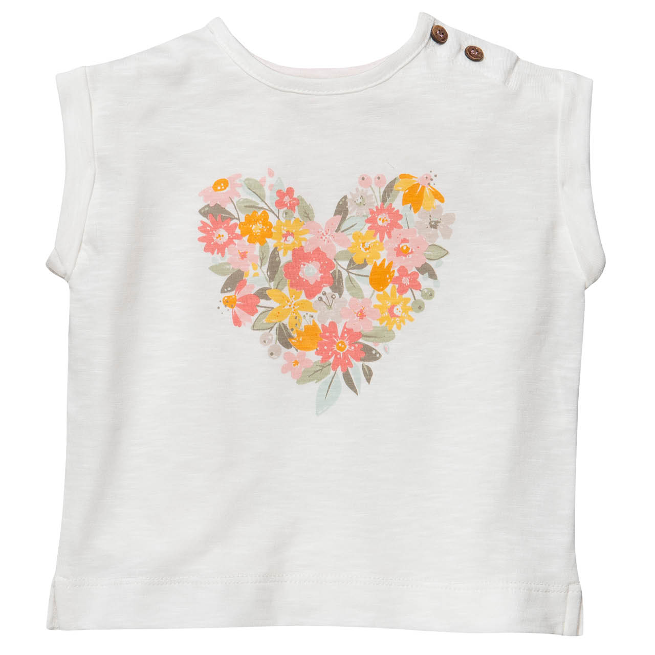 Ärmelloses Shirt Blumenherz