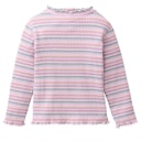 Vorschaubild Geripptes Langarmshirt Stehkragen