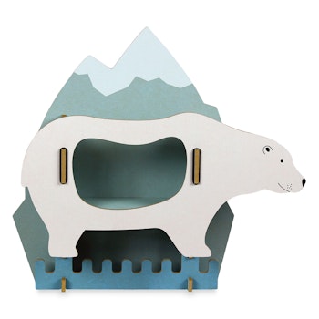 Kindergarderobe Eisbär – Wandgarderobe mit 7 Haken