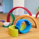 Vorschaubild Regenbogen Bausteine 11 teilig 33,5 cm