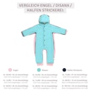 Vorschaubild Merino Kapuzenoverall mit Arm- und Beinumschlägen