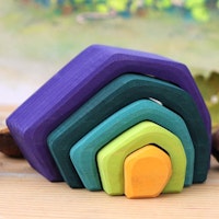 Kleine Erde 5 Holzteile ab 3 Jahren