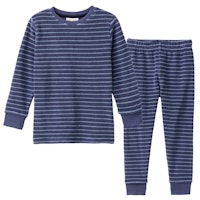 Schlafanzug Frottee Ringel