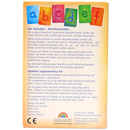 Kleines Alphabet Kartenspiel ab 4 Jahren