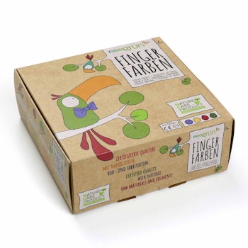 Bio Fingerfarben für klein Kinder 4er Set AKI