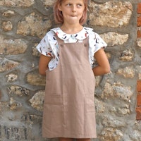 Trägerkleid Twill