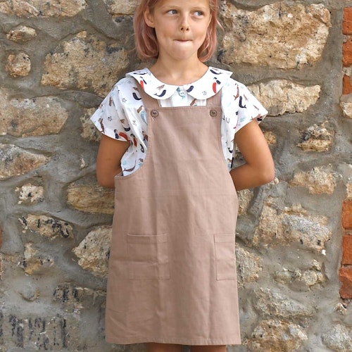 Trägerkleid Twill
