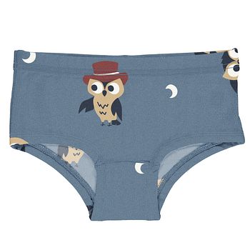 Hipster Briefs blau mit Eulen