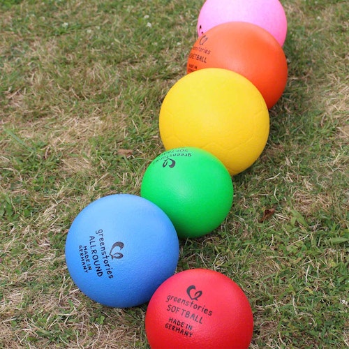 Softball 16 cm rot