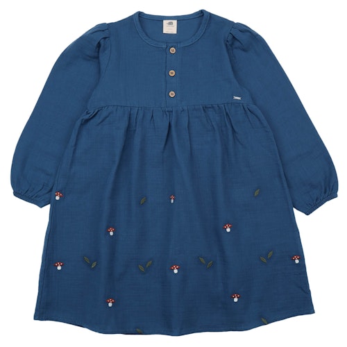 Musselin Langarmkleid Pilze