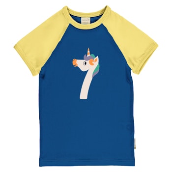 Raglanshirt kurzarm 7 Jahre Einhorn