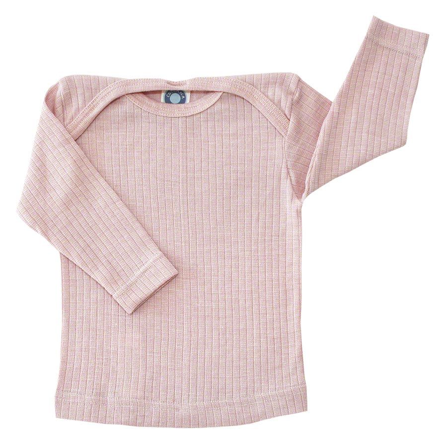 Langarmshirt Cosilana Wolle/Seide Uni