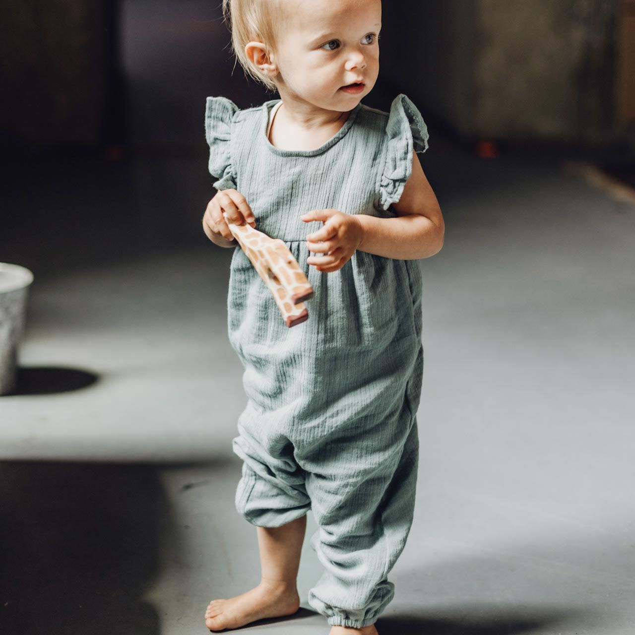 Strampler Sense Organics Musselin ohne Arm