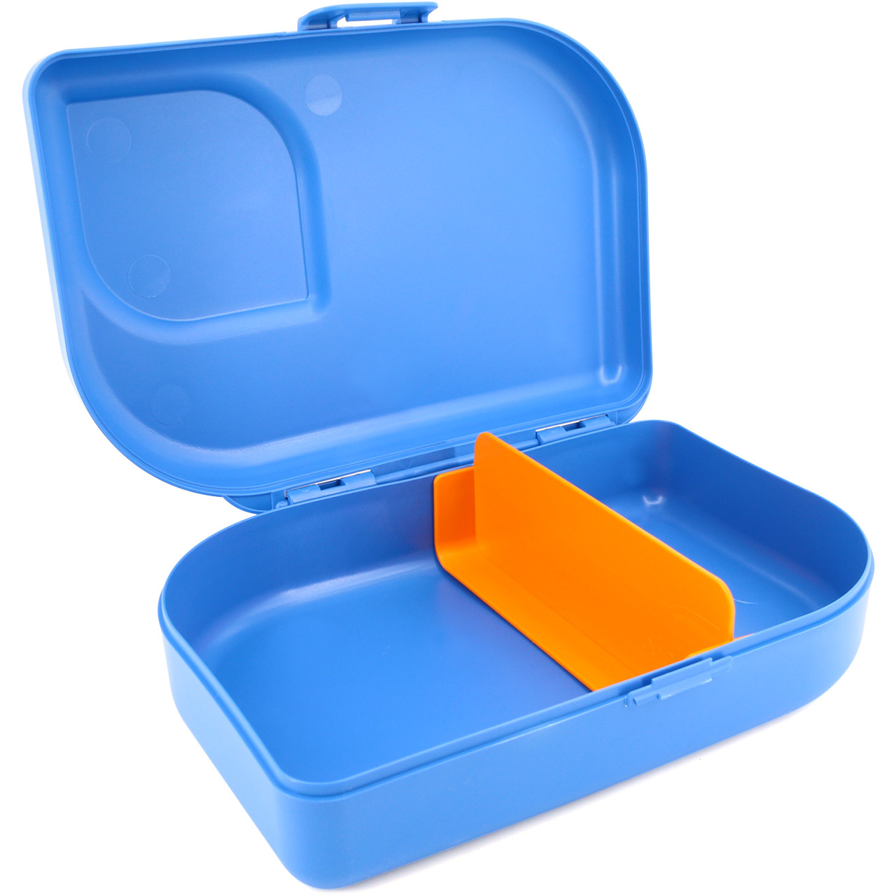 Brotdose mit flexiblem Trennsteg blau - 18,5 x 12,5 x 5 cm