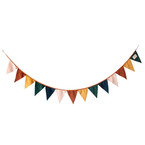 Bunte Wimpelkette Öko-Samt– 210 cm