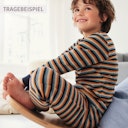 Vorschaubild Schlafanzug Frottee Ringel