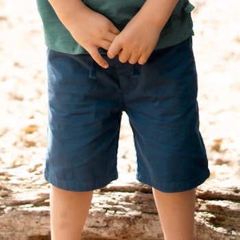 Leichte Webshorts Navyblue