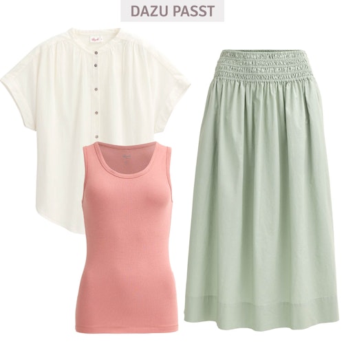 Damen Tank Top Rippe rosa