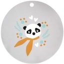 Vorschaubild Tischset Silikon Panda grau