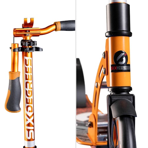 Alu Scooter ab 6 Jahre 35-100kg 205mm-Rädern Orange