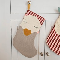 Nikolaus Stiefel zum Befüllen Gans grau